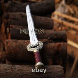 Hand Forged High Carbon Steel Viking Sword Sharp / Battle Ready Medieval Sword