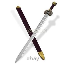 Hand Forged High Carbon Steel Viking Sword Sharp / Battle Ready Medieval Sword