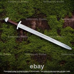 Hand Forged Medieval Knights Sword, Battle Ready Razor Sharp Blade, Made In USA