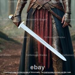 Hand Forged Medieval Knights Sword, Battle Ready Razor Sharp Blade, Made In USA