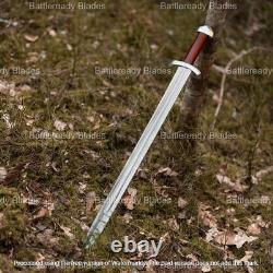 Hand Forged Medieval Knights Sword, Battle Ready Razor Sharp Blade, Made In USA