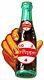 Hand Hold Dr Pepper 10 2 4 Bottle 22 Heavy Duty Usa Made Metal Advertising Sign