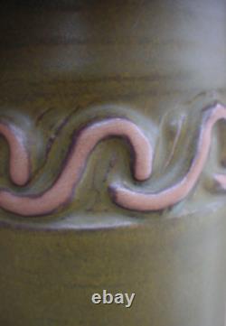 Hand Made Arts & Crafts Period Art Pottery Vase Marked USA 296
