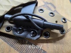Hand Made First Strike Cross Draw Knife By Mark Mccoun USA Coyote G10