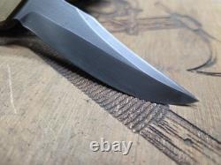 Hand Made First Strike Cross Draw Knife By Mark Mccoun USA Coyote G10