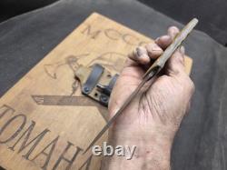 Hand Made First Strike Cross Draw Knife By Mark Mccoun USA Coyote G10