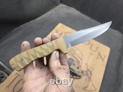 Hand Made First Strike Cross Draw Knife By Mark Mccoun USA Coyote G10