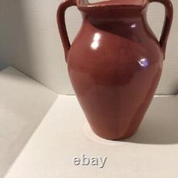 Hand Made Kentucky Tall Pottery Vase 2 Handles 9 1/2 tall