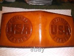 Hand Made Leather Bifold Wallet (american Father Usa) Built To Last