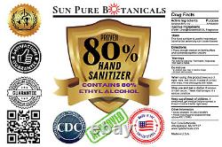 Hand Sanitizer 80% Alcohol meets WHO/CDC Best Price Value Made in USA