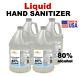 Hand Sanitizer Liquid (non Gel)- 4 Gallons 128 Oz Highest Alcohol 80% Usa Made