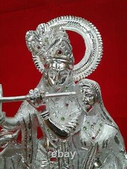 Hand made Aluminum radha krishna 17 inches tall USA Seller fast ship