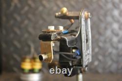 Hand-made Tattoo Machine Single Coilv 14 wrap RCA Black Silver Brass