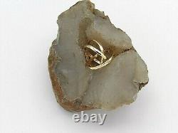 Hand made in USA 10K Yellow Gold Interlocking Triple Band Rolling Ring -Custom