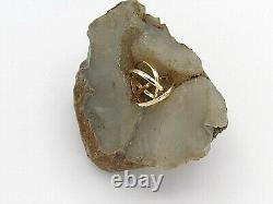 Hand made in USA 10K Yellow Gold Interlocking Triple Band Rolling Ring -Custom
