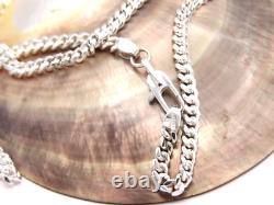 Hand made in USA Solid925 Sterling Silver 5 mm Wide Miami Cuban Curb Links Chain