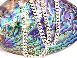 Hand made in USA Solid. 925 Sterling Silver 6 mm Wide Cuban Curb Links Chain
