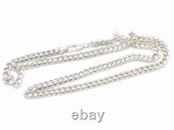 Hand made in USA Solid. 925 Sterling Silver 6 mm Wide Cuban Curb Links Chain
