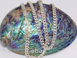 Hand made in USA Solid. 925 Sterling Silver 6 mm Wide Cuban Curb Links Chain