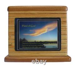 Handcrafted Wooden Cremation Urn-adult Sized-made In The Usa-hand Of God