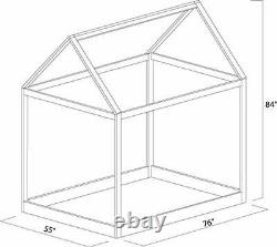 Handly Hand Made in USA Montessori House Bed Full Size Frame Strong Sturdy