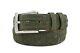 Handmade Aaa Ultra Suede Olive Green Alligator Leather Belt (made In U. S. A)