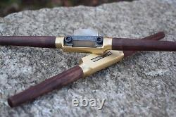 Handmade Brass Spokeshave Flat Sole O1 Tool Steel Blade USA Made