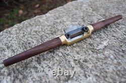 Handmade Brass Spokeshave Flat Sole O1 Tool Steel Blade USA Made