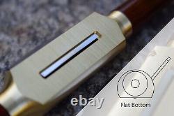 Handmade Brass Spokeshave -Flat or Round Sole -Tool Steel Blade -Sapele Handles