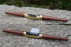 Handmade Brass Spokeshave Round Sole O1 Tool Steel Blade Made in USA Handmade Brass Spokeshave Round Sole O1 Tool Steel Blade Made in USA