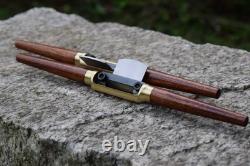 Handmade Brass Spokeshave Round Sole O1 Tool Steel Blade Made in USA Handmade Brass Spokeshave Round Sole O1 Tool Steel Blade Made in USA