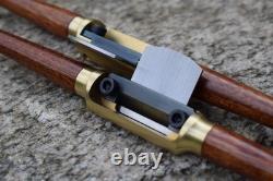 Handmade Brass Spokeshave Round Sole O1 Tool Steel Blade Made in USA Handmade Brass Spokeshave Round Sole O1 Tool Steel Blade Made in USA