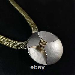 Handmade Circle Pendant Necklace, Made in USA, Marjorie Baer