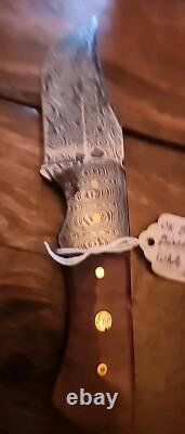 $$ Handmade Custom Knife-USA/Damascus-NICE-HUNTING/BEAUTIFUL/UK BIRCH BURL$$