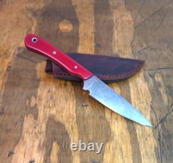 Handmade Fixed Blade Hunting Camping EDC Knife 80crv2 Carbon Steel Made In USA