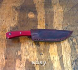 Handmade Fixed Blade Hunting Camping EDC Knife 80crv2 Carbon Steel Made In USA