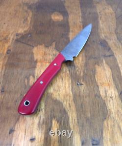 Handmade Fixed Blade Hunting Camping EDC Knife 80crv2 Carbon Steel Made In USA