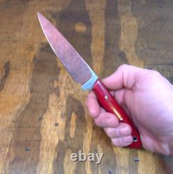 Handmade Fixed Blade Hunting Camping EDC Knife 80crv2 Carbon Steel Made In USA