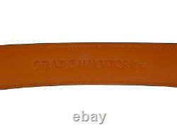 Handmade Genuine AAA ULTRA Suede Blue Alligator Leather Belt (Made in U. S. A)