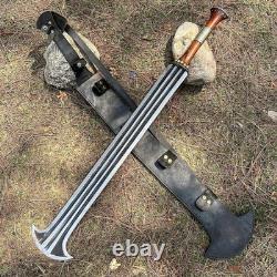 Handmade Konda Ikakalaka Sword Large African-Inspired Tribal Design