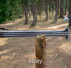Handmade Konda Ikakalaka Sword Large African-Inspired Tribal Design