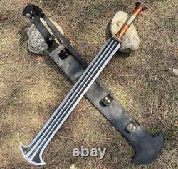 Handmade Konda Ikakalaka Sword Large African-Inspired Tribal Design