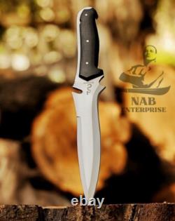 Handmade Leaf Spring Steel RE4 Krauser's Knife, Bowie knife, Tactical Knife USA