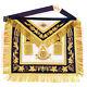 Handmade Masonic Past Master Apron With Compasses & Quadrant Genuine Lambskin