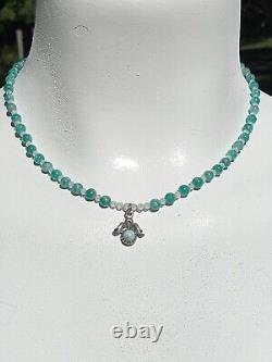 Handmade Necklace by StarwomanGems One of a Kind Lamar Stone Pendant Amazonite