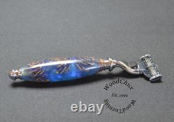 Handmade Pinecone & Resin Shaving Razor SEE VIDEO 1046