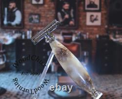 Handmade Pinecone & Resin Shaving Razor SEE VIDEO 1048 Handmade Pinecone & Resin Shaving Razor SEE VIDEO 1048