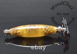 Handmade Pinecone & Resin Shaving Razor SEE VIDEO 1049
