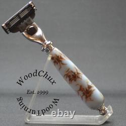 Handmade Pinecone & Resin Shaving Razor SEE VIDEO 1050 Handmade Pinecone & Resin Shaving Razor SEE VIDEO 1050