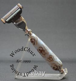 Handmade Pinecone & Resin Shaving Razor SEE VIDEO 1050 Handmade Pinecone & Resin Shaving Razor SEE VIDEO 1050